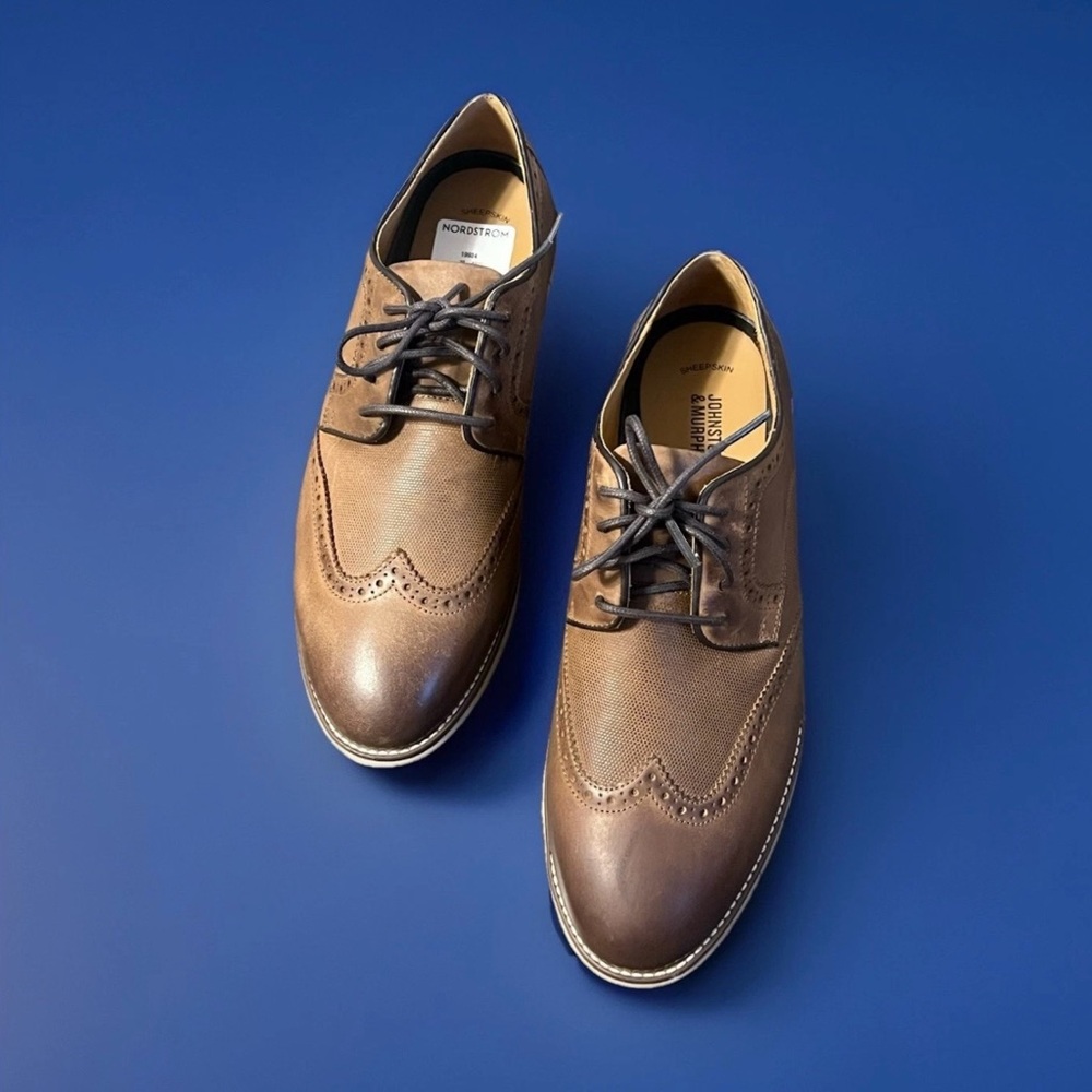 Johnston & Murphy Brown Leather Oxfords